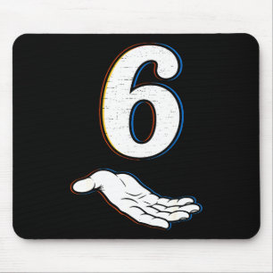 Nummer 6 passend zu 67 Meme Halloween Kostüm Männe Mousepad