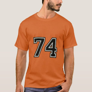Nummer 74 Varsity-Sporttrikot 74. Geburtstag T-Shirt