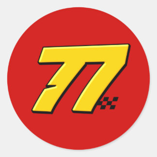 Nummer 77 - Aufkleber