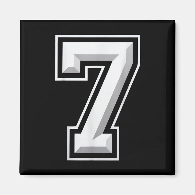 Nummer 7 67 Meme Matching  Magnet (Vorne)