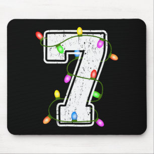 Nummer 7 7. Geburtstag Junge Weihnachten Alles Gut Mousepad