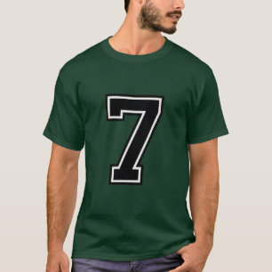 Nummer 7 Custom Sports Trikot Universitäts Gebur T-Shirt