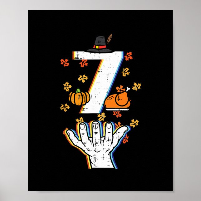 Nummer 7 Matching 67 Meme Erntedankfest 6 7 Männer Poster (Vorne)