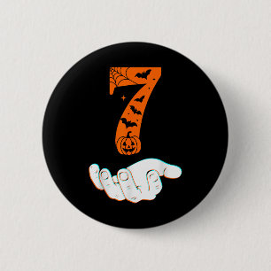 Nummer 7 Matching 67 Meme Halloween Kostüm Männer Button