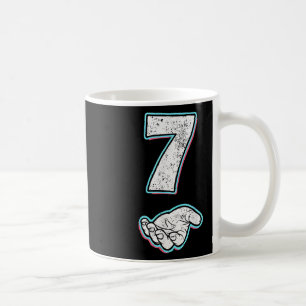 Nummer 7 Matching 67 Meme Halloween-Kostüm Männer Kaffeetasse