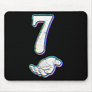 Nummer 7 Matching 67 Meme Halloween Kostüm Männer Mousepad