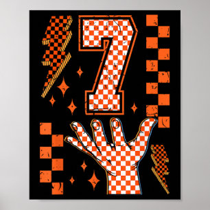 Nummer 7 Matching 67 Meme Kariert Halloween Kostüm Poster