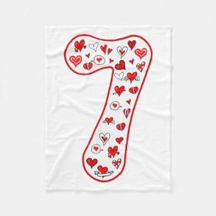 Nummer 7 Paar Kostüm Duo 67 Meme Six Seven Vale Fleecedecke