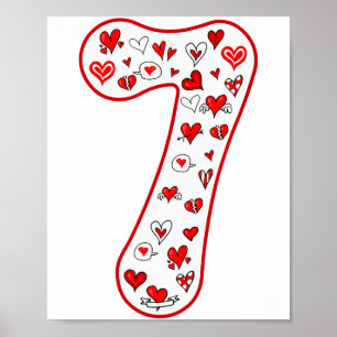 Nummer 7 Paar Kostüm Duo 67 Meme Six Seven Vale Poster