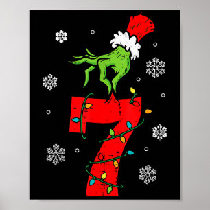 Nummer 7 passend 67 Meme 6 7 Weihnachten Jungen Ju Poster