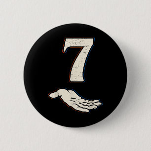 Nummer 7 passend 67 Meme Halloween-Kostüm Männer W Button