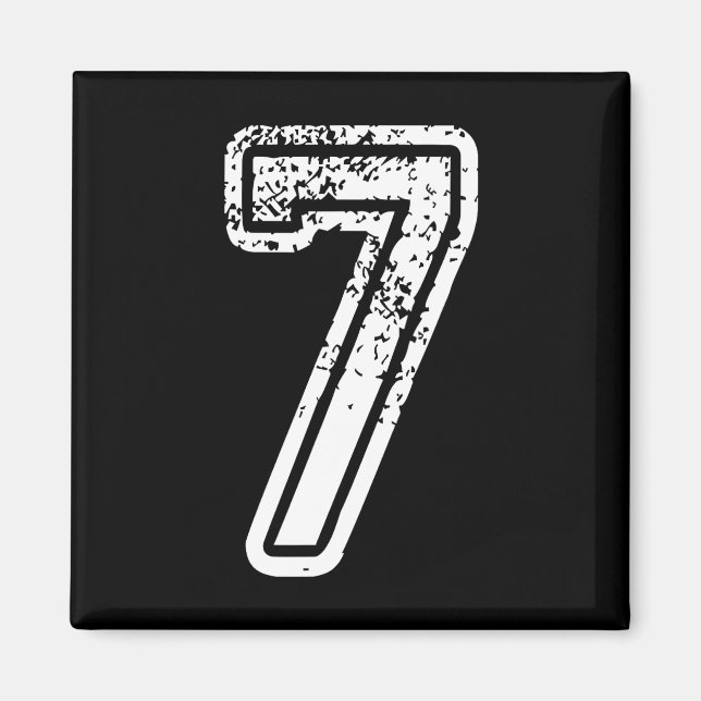 Nummer 7 passend 67 Meme Halloween Kostüm Männer W Magnet (Vorne)