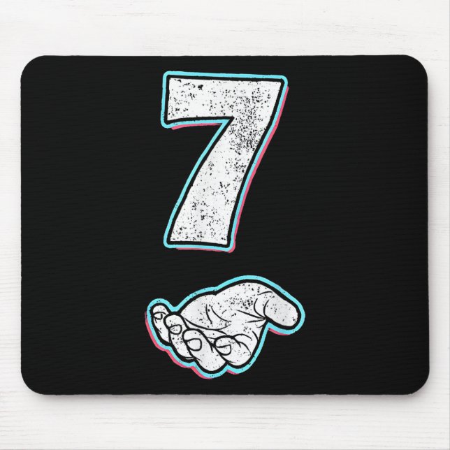 Nummer 7 passend 67 Meme Halloween-Kostüm Männer W Mousepad (Vorne)