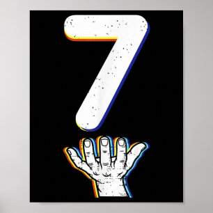 Nummer 7 passend 67 Meme Halloween Kostüm Männer W Poster