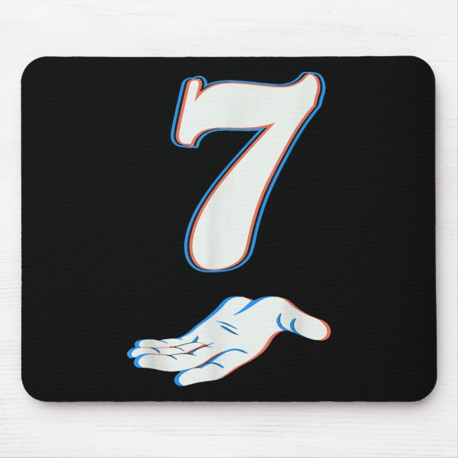Nummer 7 passend zu 67 Six Seven Meme Paar Hallowe Mousepad (Vorne)
