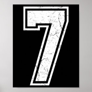 Nummer 7 passendes 67 Meme Kostüm Männer Frauen Ki Poster