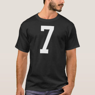 Nummer 7 Schulung für den hinteren Design-Fußball T-Shirt