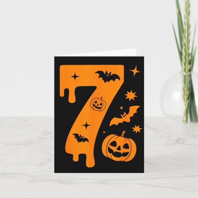 Nummer 7 Sechs Sieben 6 7 Meme Lustiges Design Paa Karte (Vorderseite)