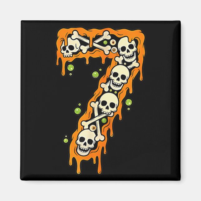 Nummer 7 Sechs Sieben 6 7 Meme Lustiges Design Paa Magnet (Vorne)