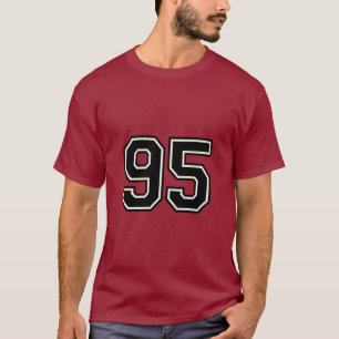 Nummer 95 Varsity-Sportstrikot 95. Geburtstag T-Shirt