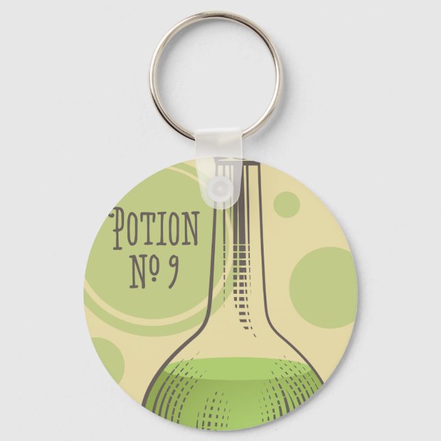 Nummer 9 Button-Schlüsselanhänger Schlüsselanhänger (Vorderseite)