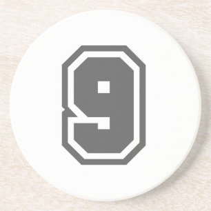 Nummer 9 sandstein untersetzer