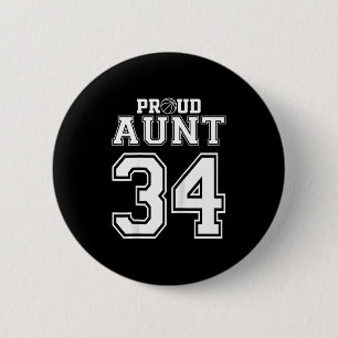 Nummer Benutzerdefiniert Stolz Basketball Tante Pe Button