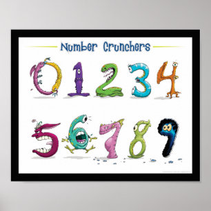 Nummer Crunchers! Spaß mit Mathe! Poster