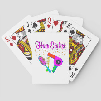 NUMMER EIN HAARSTYLIST UND SCHÖNER SPIELKARTEN