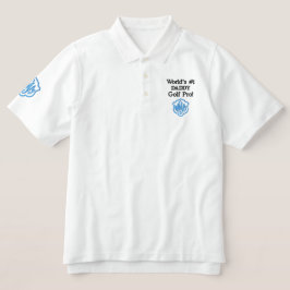 Nummer eins Daddy Golf Pro Sky Blue Monogram