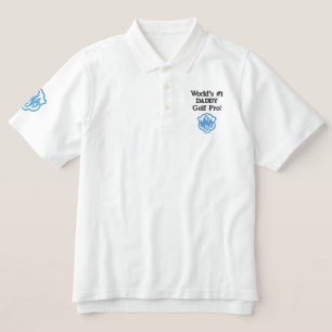 Nummer eins Daddy Golf Pro Sky Blue Monogram