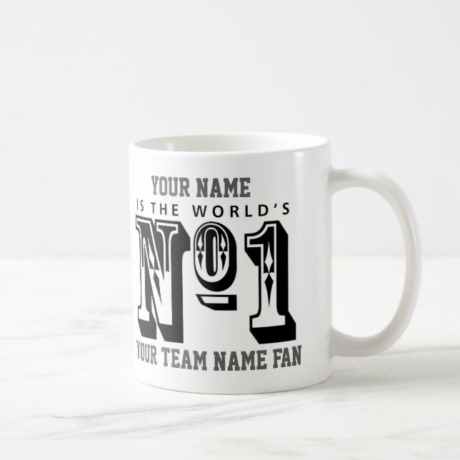 Nummer eins Fußballfan Kaffeetasse (Rechts)
