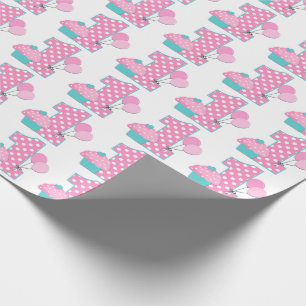 Nummer Eins Geburtstag mit Balloons Geschenkpapier