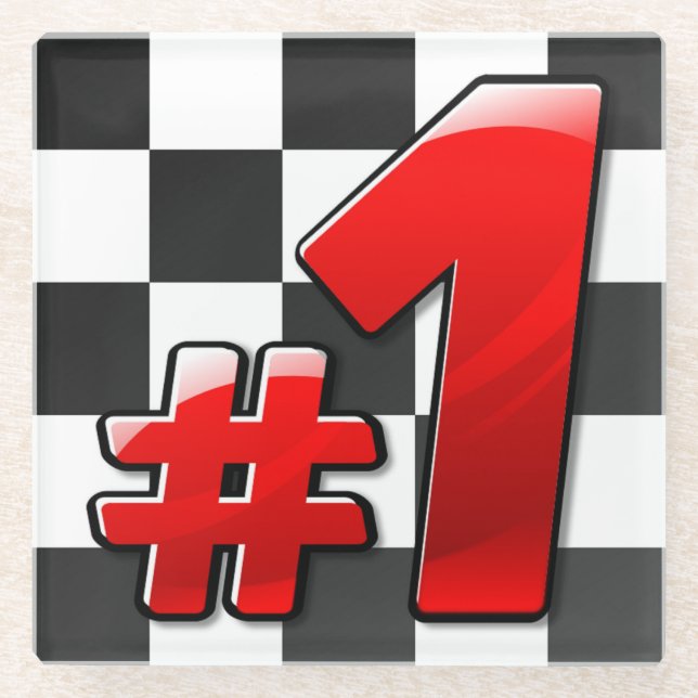 NUMMER EINS GLASUNTERSETZER (Vorderseite)