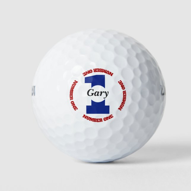 Nummer eins Golfer Golfball (Vorderseite)