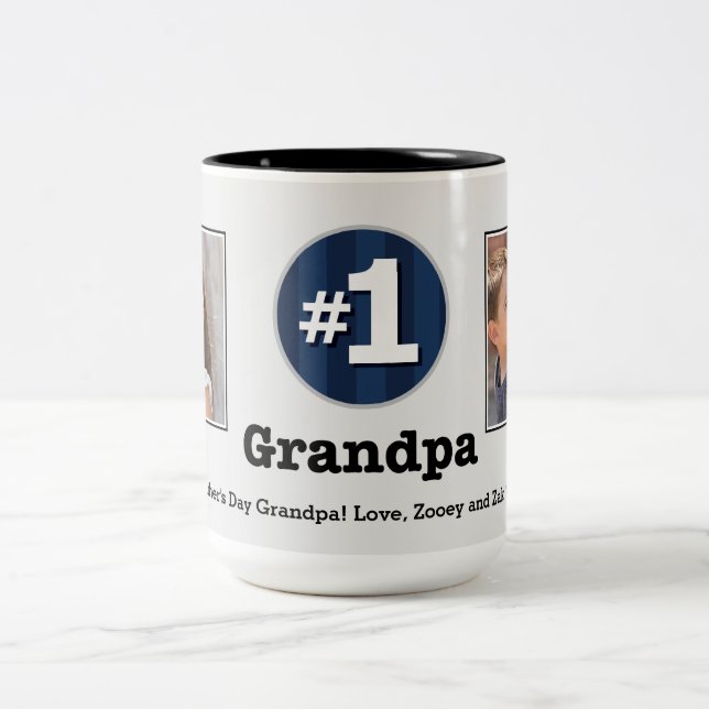 Nummer Eins Großpa 2 Tasse für kundenspezifisches  (Mittel)
