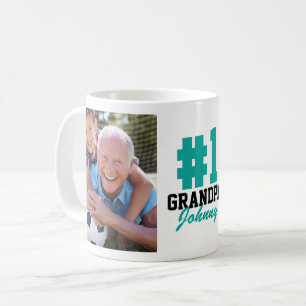 Nummer Eins Großvater 2 Foto Vatertag Kaffeetasse