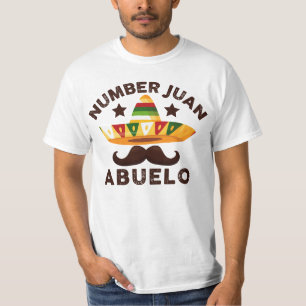 Nummer Eins Juan Abuelo Mexiko Vathers Day Opa T-Shirt