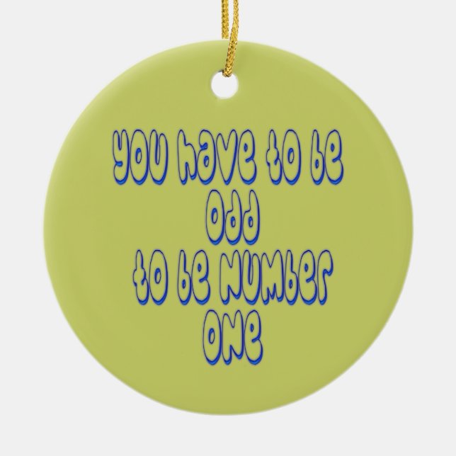 Nummer eins keramik ornament (Vorne)