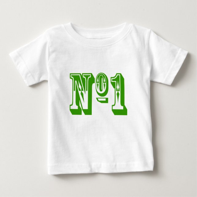 Nummer eins Kind Baby T-shirt (Vorderseite)