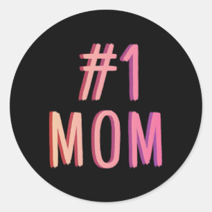 Nummer eins Mama Beste Mutter aller Weltbesten Müt Runder Aufkleber