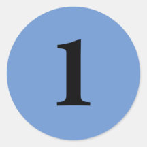 Nummer Eins Planung liefert einfache 1 blauschwarz