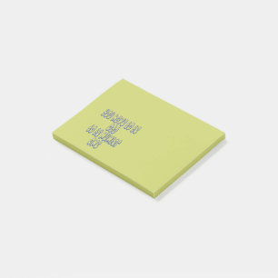 Nummer eins post-it klebezettel