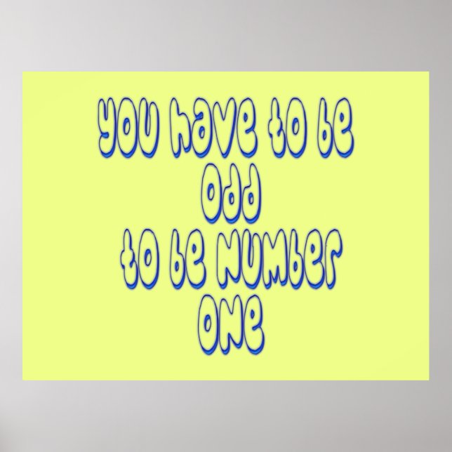 Nummer eins poster (Vorne)