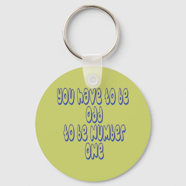 Nummer eins schlüsselanhänger (Vorderseite)