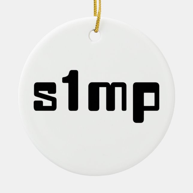 Nummer eins Simp Keramik Ornament (Vorne)