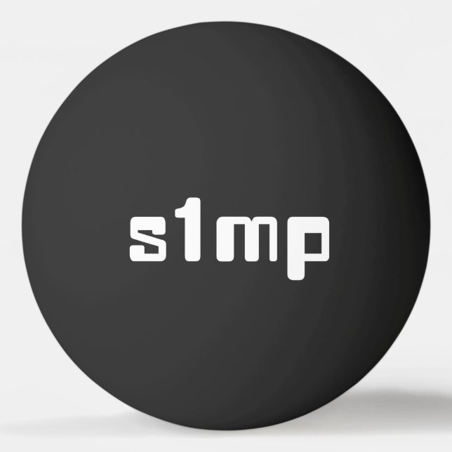 Nummer eins: Simp Ping Pong Ball Tischtennisball (Vorderseite)