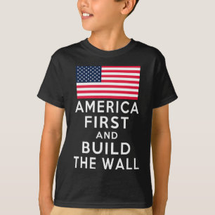Nummer Eins und Bau einer Mauer T-Shirt