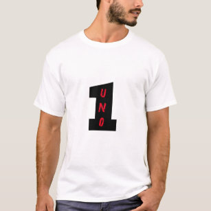 Nummer Eins Uno Erster Schriftart für Visuellen Te T-Shirt
