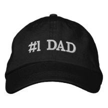 Nummer eins Vater bestickte Baseballkappe
